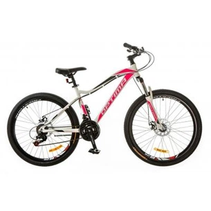 Велосипед Optimabikes 26" ALPINA 2018 AM 14G DD рама-16" Al біло-рожевий (OPS-OP-26-105) зображення 1