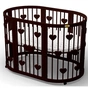 Ліжечко Ingvart SMART BED ROUND з сердечками венге (1341401) - зменшене зображення 1