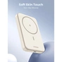 Батарея універсальна Ugreen 10000mAh 20W Magnetic Wireless beige (PB561) - зменшене зображення 4