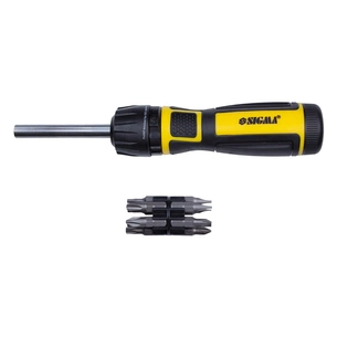Викрутка Sigma з реверсом високошвидкісна з бітами 12шт CrV Mega (4009821) изображение 1