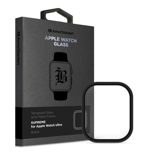 Скло захисне Armorstandart Supreme BI Metal Frame Apple Watch Ultra 49 mm Black (ARM78299) зображення 1