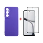 Чохол до мобільного телефона Dengos Realme C65 + Glass Purple (DG-KM-95) - зменшене зображення 1