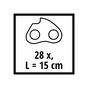 Ланцюг Einhell 15см 1.0мм 3/10" (4500174) - зменшене зображення 2