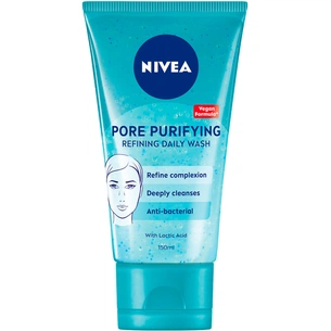 Гель для вмивання Nivea Pore Purifying Refining Daily Wash Щоденний очищуючий Проти недоліків шкіри 150 мл (4006000003580) зображення 1