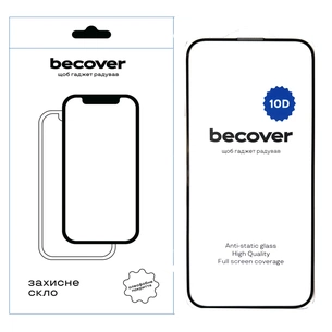 Скло захисне BeCover Apple iPhone 16 Plus 10D Black (712322) зображення 1