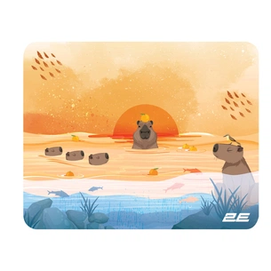 Килимок для мишки 2E Capybarra S Yellow (2E-PAD-S-CAPY-YELLOW) зображення 1