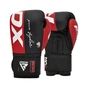 Боксерські рукавички RDX REX F4 Red/Black 14 унцій (BGR-F4R-14OZ) - зменшене зображення 2