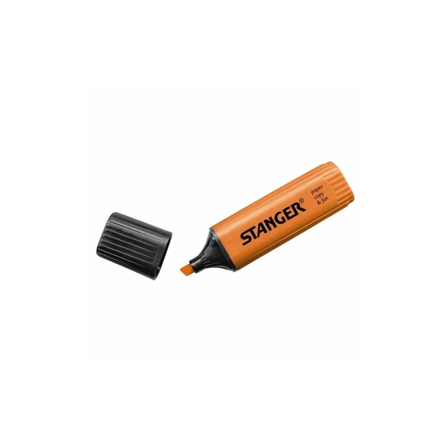Маркер Stanger текстовый, 1-5 мм оранжевый 10 шт (MARKER-TXT-STFLATO10) - изображение 1