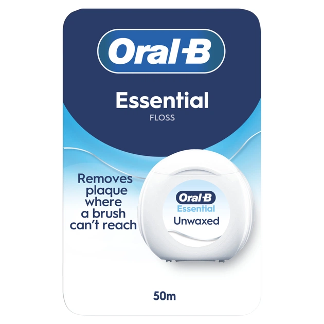 Зубная нить Oral-B Essential Floss Невощеная 50 м (8006530046152) - изображение 1