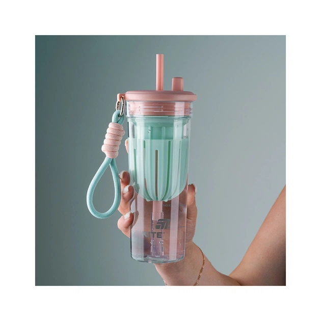 Пляшка для води Kite 650 мл, рожево-зелений (K25-1219-1) - picture 8