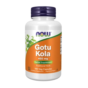 Травы Now Foods Готу Кола, 450 мг, Gotu Kola, 100 вегетарианских капсул (NF4700) изображение 1