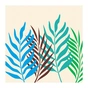 Картина по номерам Rosa Листя пальми 20 х 20 см (4823098540717) - уменьшенное изображение 2