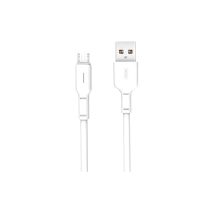 Дата кабель USB 2.0 AM to Micro 5P 1.0m 3A white XO (NB112-M-WH) зображення 1
