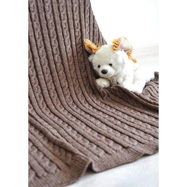 Плед Прованс Soft коси Горіх 90x130 см (12253) - изображение 1