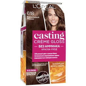 Фарба для волосся L'Oreal Paris Casting Creme Gloss 618 - Ванільний Мокко 120 мл (3600523979882) зображення 1