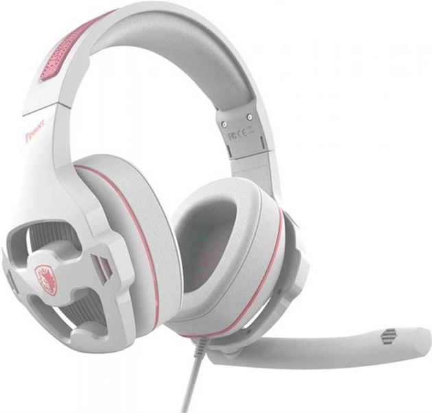 Гарнитура Sades SA-726 Ppower White/Pink (sa726wpj) - изображение 1