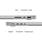 Ноутбук Apple MacBook Pro 14 A2992 M3 Max Silver (MRX83UA/A) - зменшене зображення 5