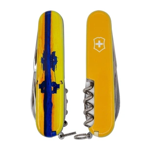 Ніж Victorinox Huntsman Ukraine 91 мм Марка з трактором (1.3713.3_T3110p) зображення 1
