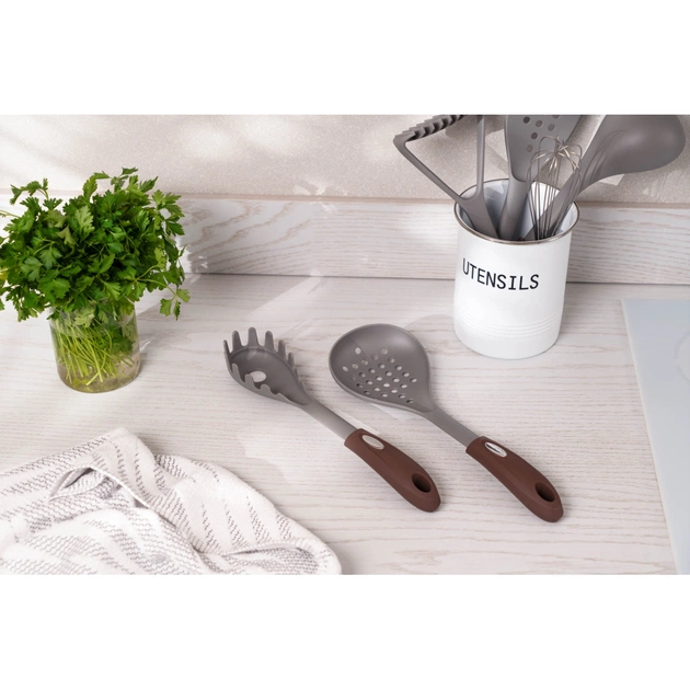 Ложка кухарська Ardesto Gemini, 28см, нейлон, сіро-коричневий (AR2155PG) - picture 2