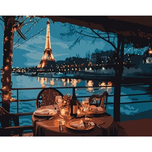 Картина по номерам Santi Романтична вечеря в Парижі, 40*50 см (955099) зображення 1