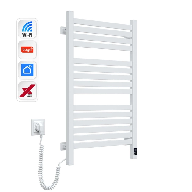 Сушарка для рушників Navin Авангард Х, 800х480, Wi-Fi, білий, лівобічна (12-172155-4880) - зображення 3