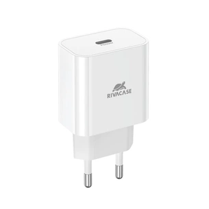 Зарядний пристрій RivaCase 1xUSB Type-C PD 20 Вт white (PS4101 W00 (White)) зображення 1
