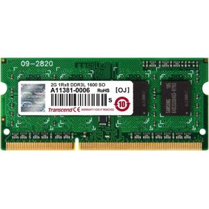 Модуль пам'яті для ноутбука SoDIMM DDR3L 2GB 1600 MHz Transcend (TS256MSK64W6N) зображення 1