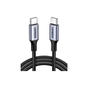 Дата кабель USB-C to USB-C 1.0m US316 100W 5A Alum. (Black) Ugreen (70427) - уменьшенное изображение 1