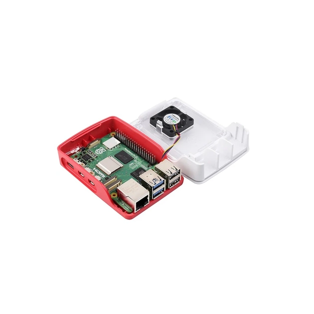 Корпус для Мікро ПК Raspberry Pi Корпус червоно-білий для Raspberry Pi 5 офіційний (SC1159) - picture 3