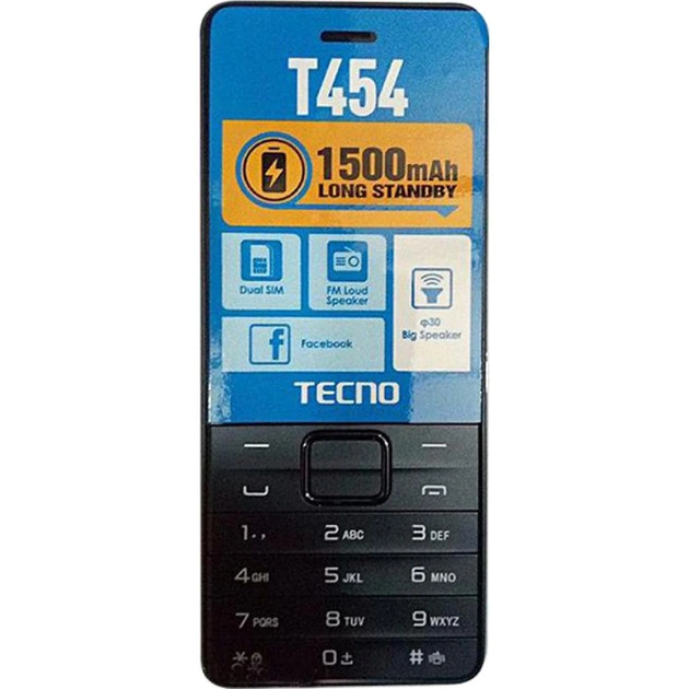 Мобільний телефон Tecno T454 Black (4895180745973) - зображення 1