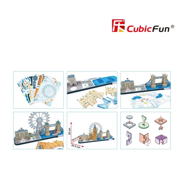 Пазл Cubic Fun Тривимірний пазл CityLine London (MC253h) - picture 4