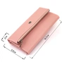 Гаманець ST Leather З кишенею для мобільного Шкіряний Рожевий (19271) - уменьшенное изображение 3