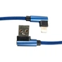 Дата кабель USB 2.0 AM to Lightning 0.25m blue Dengos (NTK-L-UG-SHRT-SET-BLUE) - зменшене зображення 2