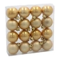 Ялинкова іграшка Chomik пластикові кульки 16 шт, 4 см, золотисті (5900779893856_3) - зменшене зображення 1
