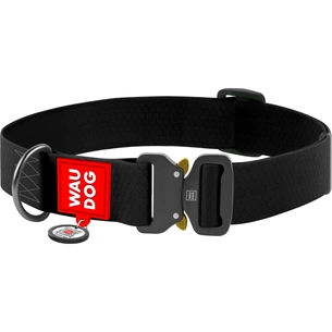 Нашийник для тварин WAUDOG Waterproof з QR паспортом XXL Ш 40 мм Д 43-70 см(чорний) (28011) зображення 1