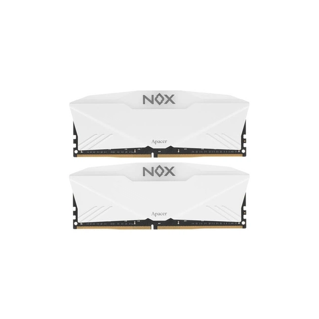 Модуль памяти для компьютера DDR4 16GB (2x8GB) 3200 MHz NOX RGB White Apacer (AH4U16G32C28YNWAA-2) - изображение 1