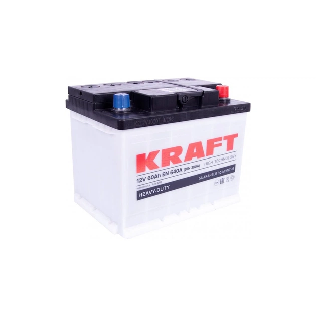 Акумулятор автомобільний KRAFT 60Ah (76319) - зображення 1