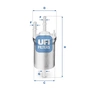 Фільтр паливний UFI 31.833.00 - зменшене зображення 1