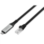 Дата кабель USB-C to RJ45 Ethernet 2.0m CAT6A S/FTP 1Gbps LSZH Digitus (AK-300601-020-S) - зменшене зображення 1