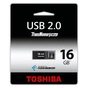 USB флеш накопичувач Toshiba 16GB Suruga Black USB 2.0 (THNU16SIPBLACK(BL5) - зменшене зображення 2