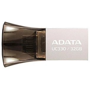USB флеш накопичувач ADATA 32GB UC330 Black USB 2.0 OTG (AUC330-32G-RBK) зображення 1