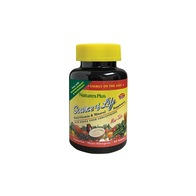 Мультивітамін Natures Plus Мультивітаміни, Source of Life, 90 міні таблеток (NAP-30582) - изображение 1