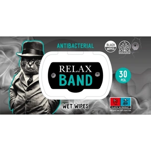 Вологі серветки Relax Tissue Band Антибактеріальні З екстрактом алоє вера 30 шт. (4820237500885) зображення 1