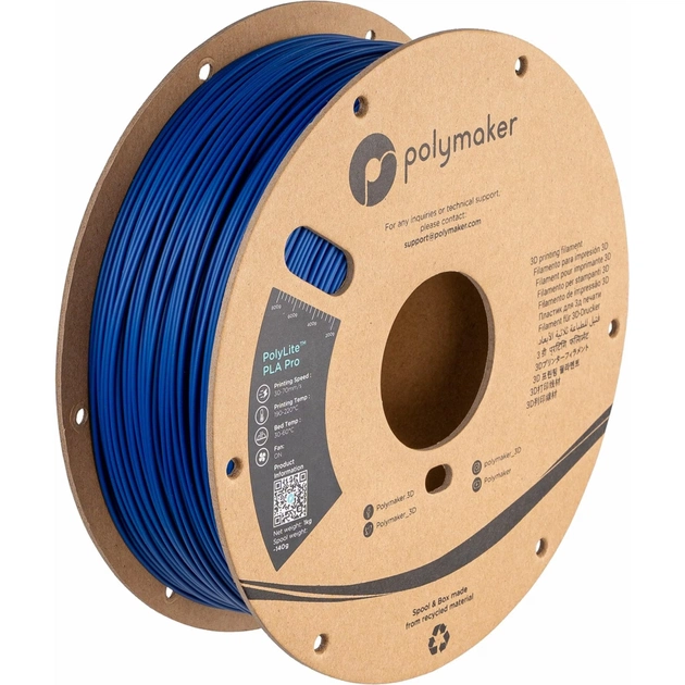 Пластик для 3D-принтера Polymaker PLA POLYLITE PRO 1,75mm 1kg BLUE (PA07005) - изображение 1