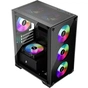Корпус 1stPlayer X2-M-BK-4F1-PS-600FK-EU Black 600W - зменшене зображення 6