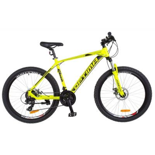 Велосипед Optimabikes 29" F-1 2018 AM 14G DD рама-19" Al жовтий неон (OPS-OP-29-048) - изображение 1