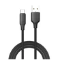 Дата кабель USB 2.0 AM to USB-C 2.0m 3A TPE embossed black ColorWay (CW-CBUC102-BK) - уменьшенное изображение 1