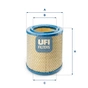 Повітряний фільтр для автомобіля UFI 27.888.00 - уменьшенное изображение 1