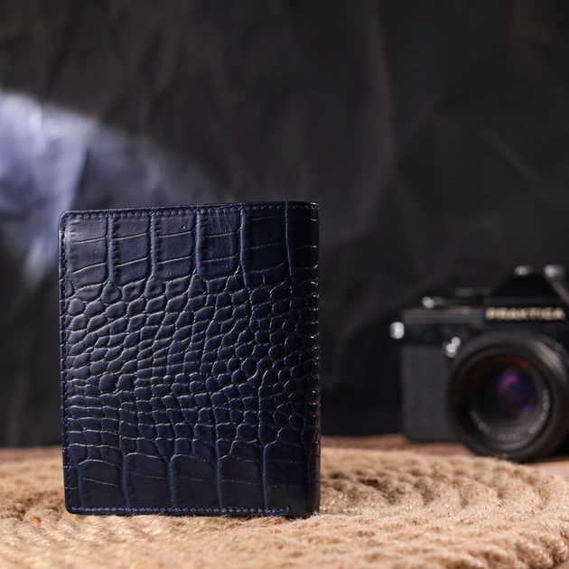 Портмоне Canpellini Из натуральной кожи Синее (21499) - изображение 9