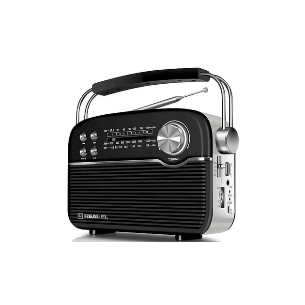 Портативний радіоприймач REAL-EL X-545 Black (EL121800005) - picture 3